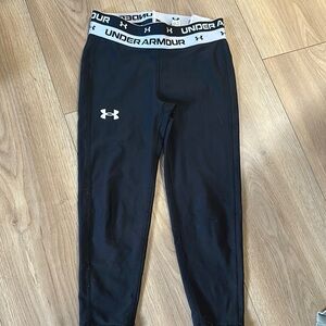 Under Armour Kids Black Leggings (football/soccer)